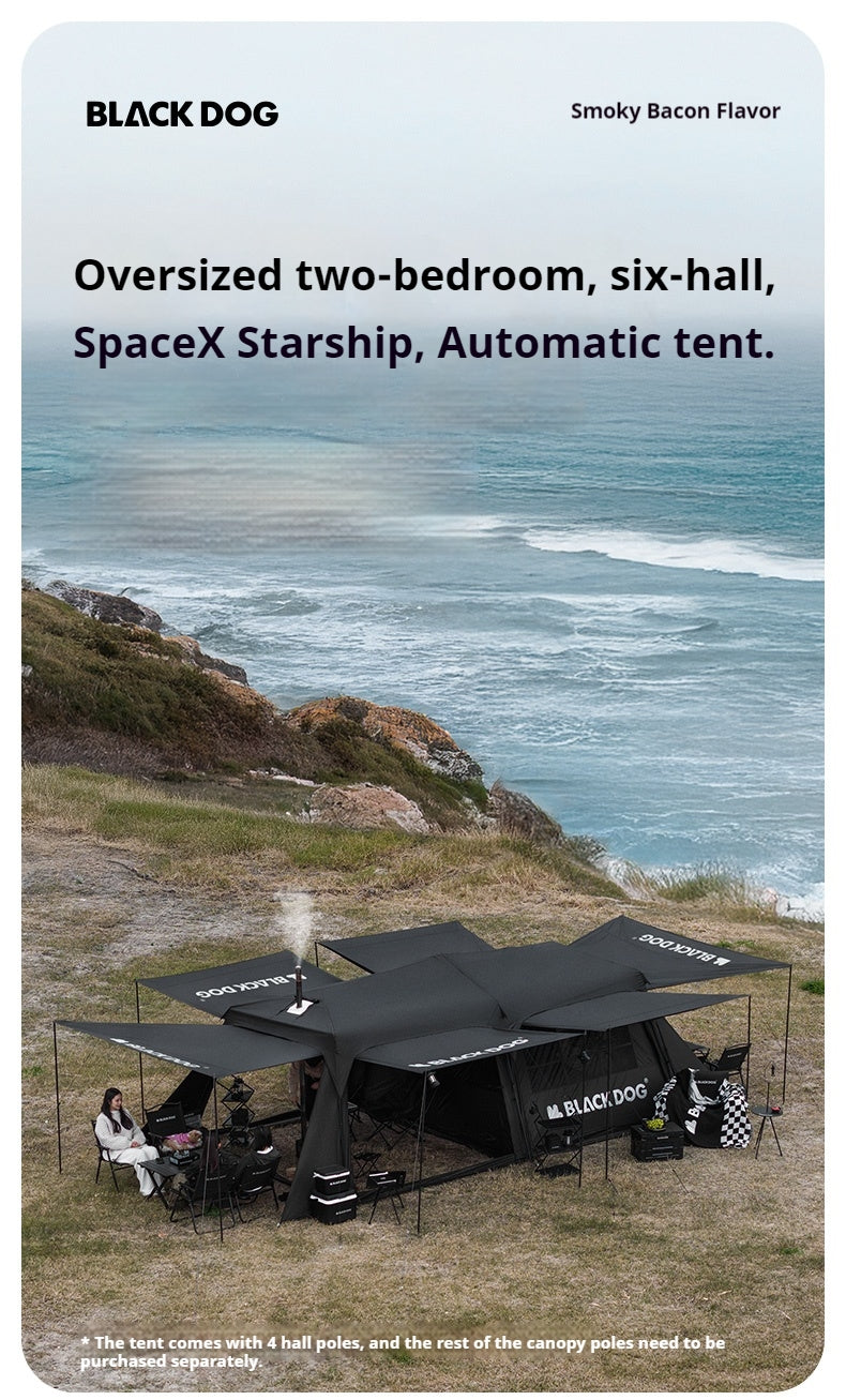 Blackdog SPACEX STARSHIP Automatic Tent Cabin Style For 8-10