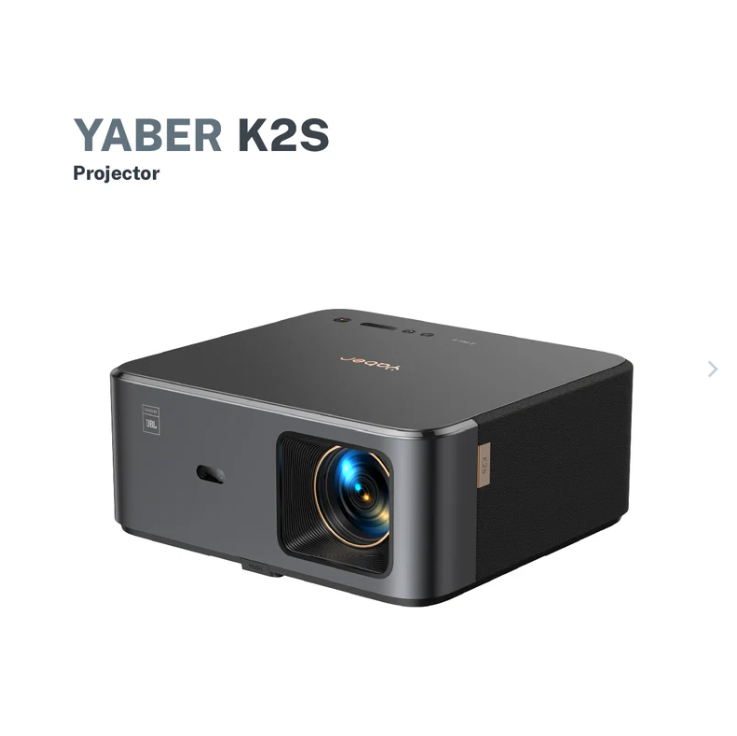 Yaber Projector K2s Multipurpose Auto Focus 1080P 1000 ANSI Lumens JBL Sound Dolby Audio NFC Screen Cast And Amazon Alexa Voice Control Built-in TV Dongle