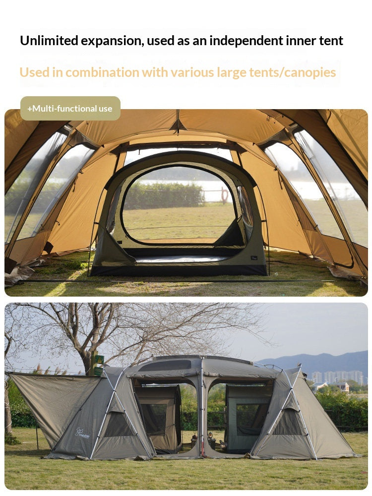 Vidalido THOUSAND ISLANDS Self Standing Tent for 2-3 Persons Bedroom Inner Add-on or Stand-Alone Outdoor Camping Tent Waterproof Breathable TC Cotton