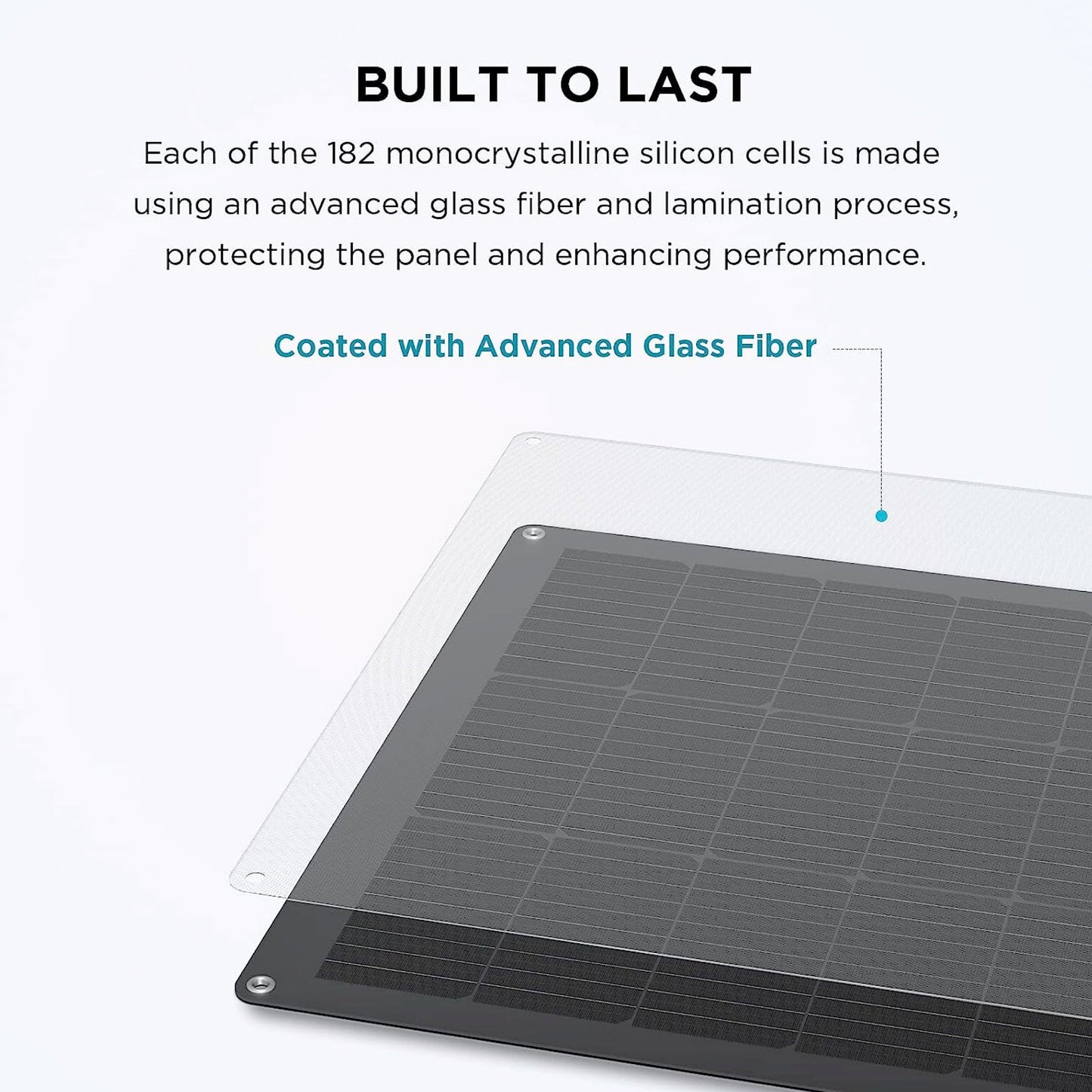 Ecoflow 100W Flexible Solar Panel Portable Lightweight IP68 Weatherproof Fast Charging With High Solar Conversion Monocrystalline Silicon Solar Panel