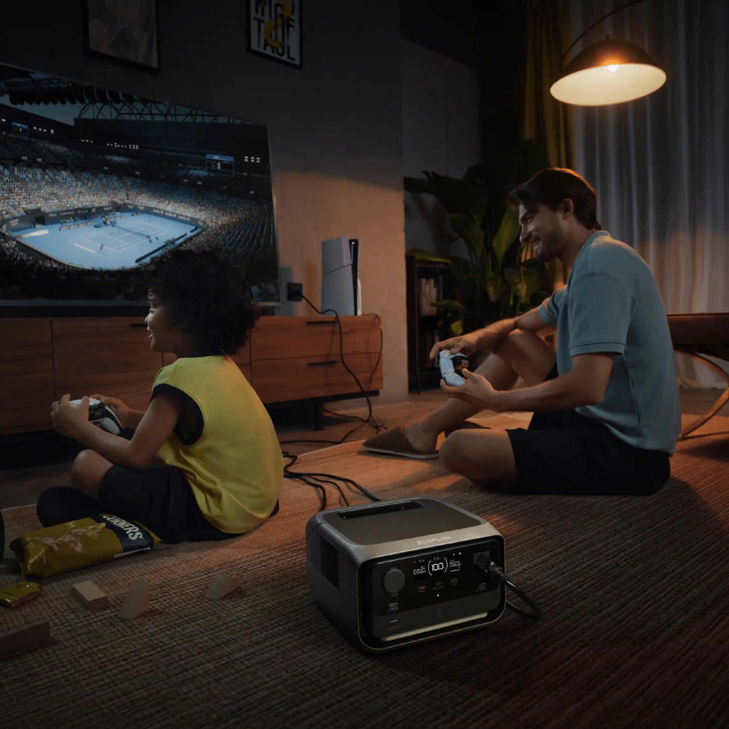 Ecoflow River 3 Max Power Station Portable Battery Backup Charging 80% In 1 Hours 600W Up To 1200W With X-Boost Battery Backup Energy Storage