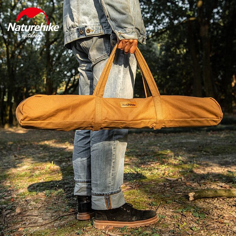 Naturehike Tent Awning Tarp Canopy Awning Pole Heavy Duty 16A Canvas Cotton Storage Bag Outdoor Camping Portable Poles Storage