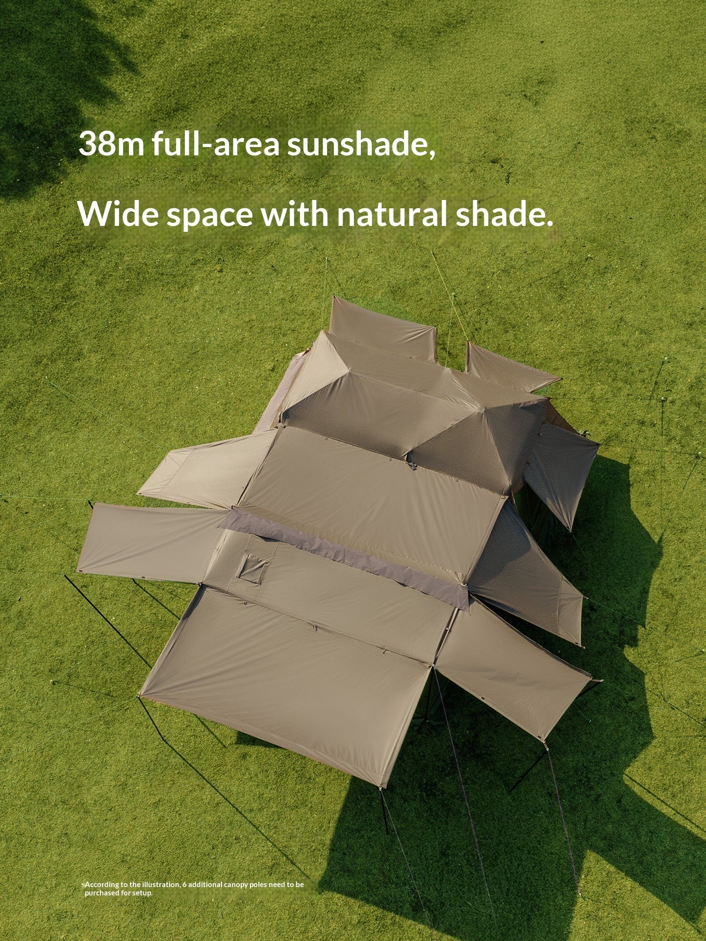 Naturehike VILLAGE 13 NEO Automatic Tent Cabin Style Multiple Settings Tent 2 Bedroom 1 Living Room Ti Black Coated Sunscreen 6 Person Outdoor