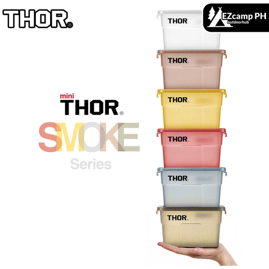 THOR Storage Smoked Series 1L MINI Stackable Food Grade Storage Box with Lid Cover Original Plastic Box Camping Hiking Travel Picnic Kitchen Storage Organizer NSF Certified
