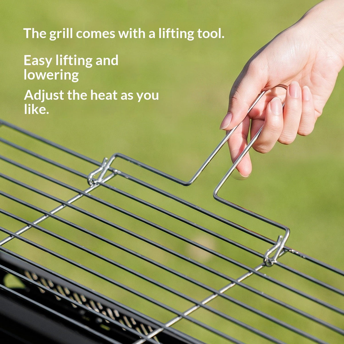Blackdog FIRE HAVEN Self Standing BBQ Grill Portable Outdoor Charcoal Barbecue Camping Cooking Stove