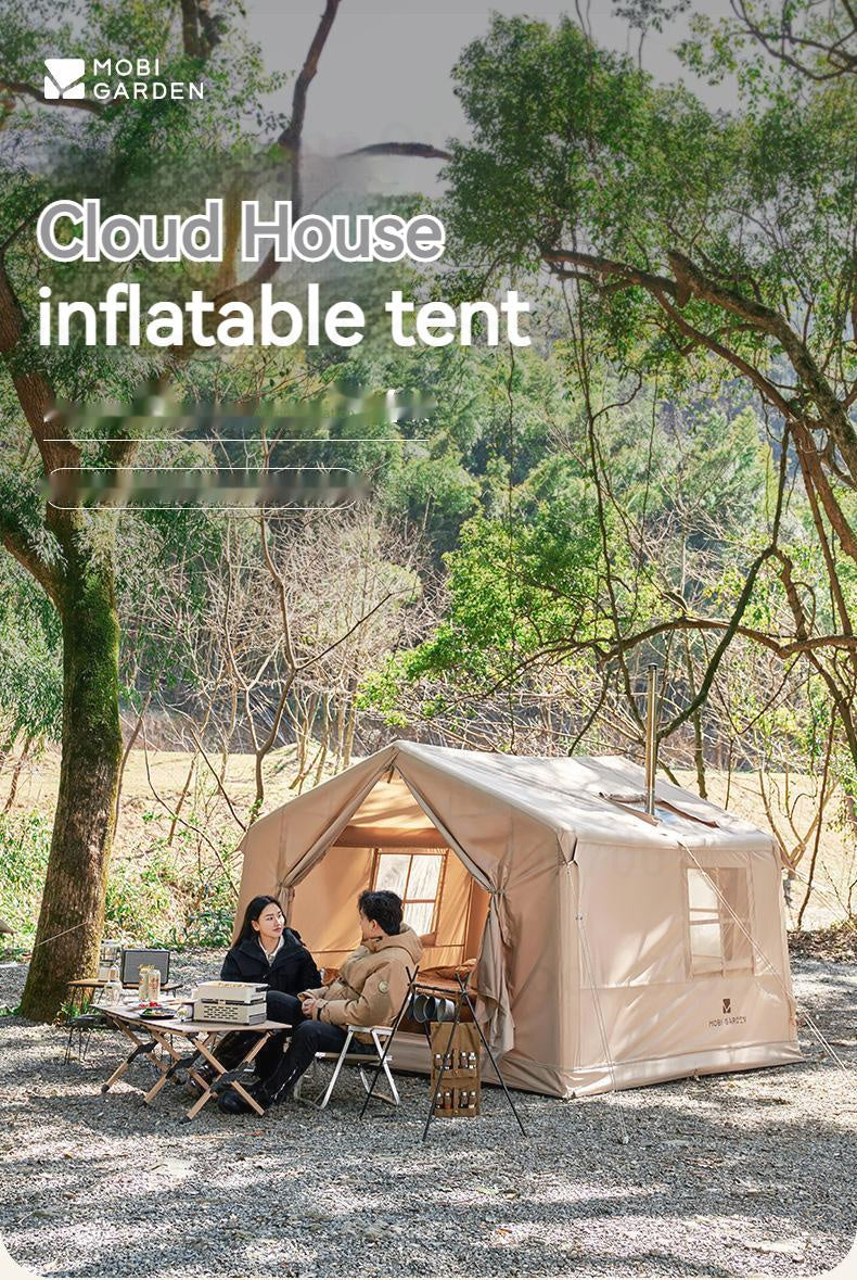 MOBI GARDEN CLOUD HOME Air Tent Portable 7m Inflatable Large Space Waterproof Windproof Family Outdoor With Air Pump 600D Oxford Cloth