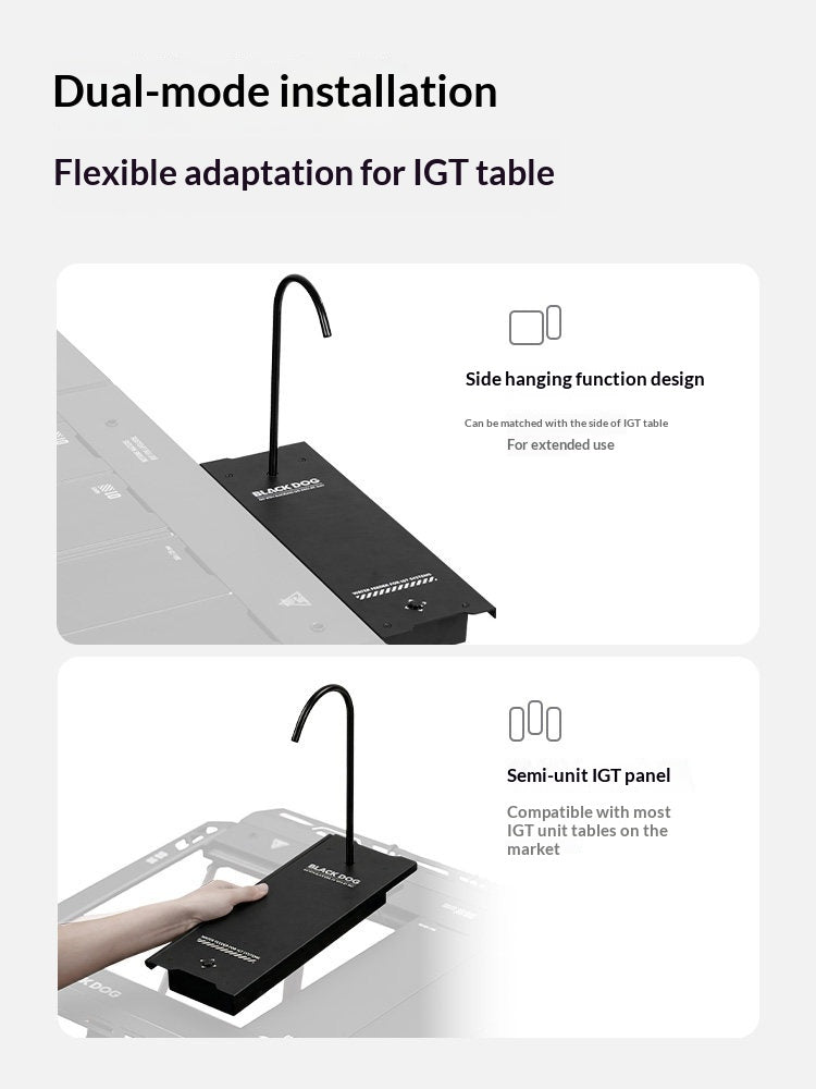 Blackdog IGT Electronic Drinking Water Faucet Dispenser Pump 4000mAh Battery Half Unit Integrated Grill Table Outdoor Camping Accessories