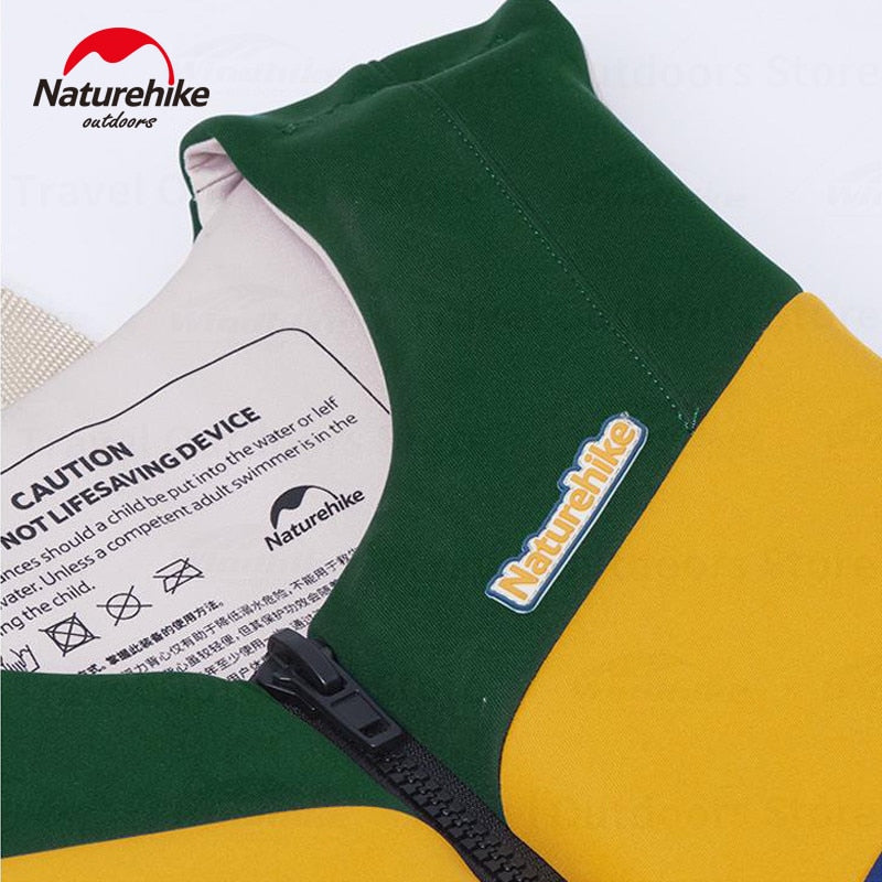 Naturehike KURA Strong Buoyancy Life Jacket Kids Adult Unisex 7.5kg Buoyancy 110kg Max Load Outdoor Water Sports Swimming Kayak Premium Heavy Duty Safety Vest Neoprene Polyester Nature Hike