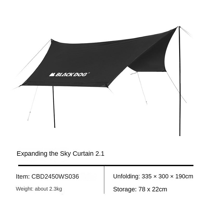 Outdoor Padding Containers BLACKDOG BLACK Automatic Tent Outdoor Camping 3-4 Persons Portable Dom ...