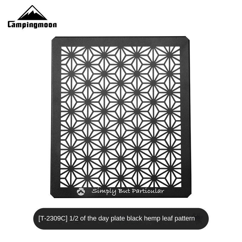 CAMPINGMOON Multi-Purpose Portable Folding Table Black Iron Stainless Steel Stackable Storage Rack Foldable Metal Table Outdoor Camping Hiking Travel Picnic  Heavy Duty Original Camping Moon