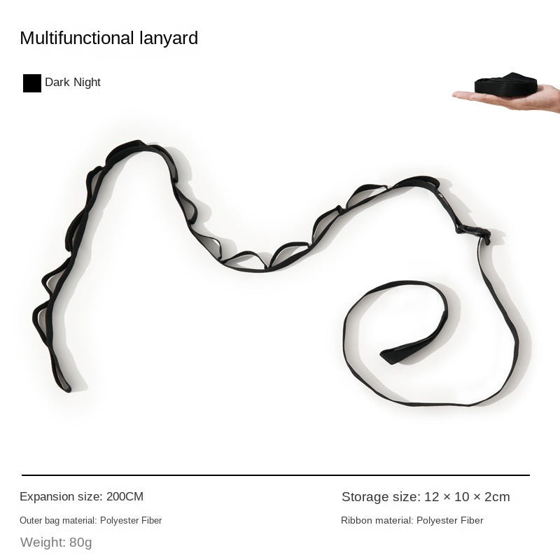 MOBI GARDEN 2m Multi-Function Hanging Rope Outdoor Adjustable Clothesline Lanyard Accesories Tool Windproof Cloth Storage Non-Slip Rope Extension Rope