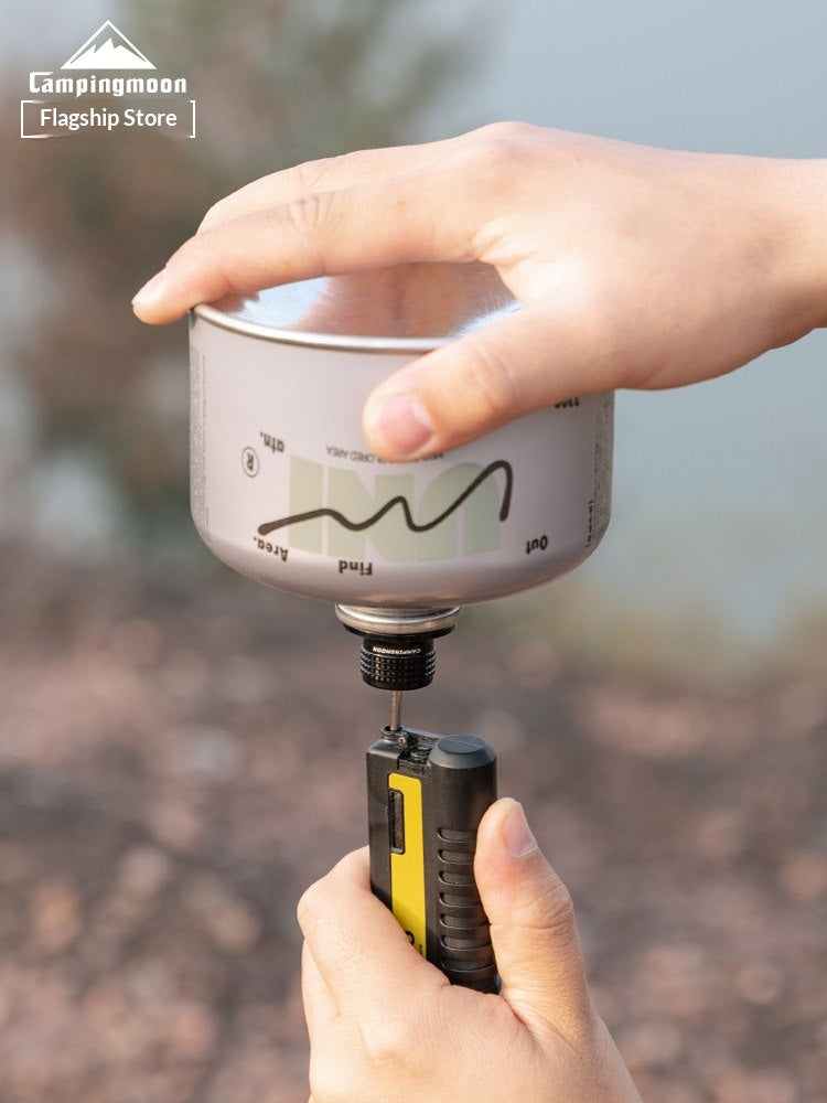Campingmoon BKZ39 Cartridge Refilling Adoptor Portable Lightweight Flat Gas Canister Direct-Fire Outdoor Igniter Fuel Refill Adapter Outdoor Camping