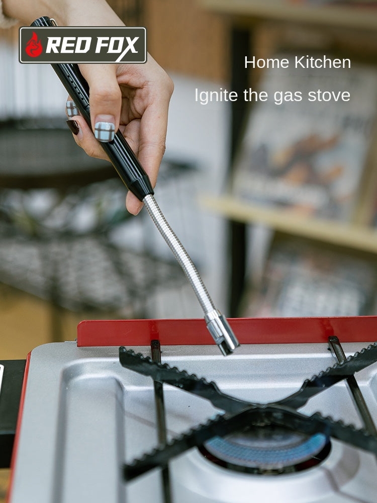 Redfox Pulse Electric Arc Igniter Portable Electronic Lighter Durable Extended Handle USB Rechargeable Windproof Outdoor Camping Kitchenware Cookware