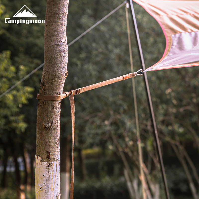 CAMPINGMOON FS-1400 Awning Canopy Tent Fixing Tree Wind Belt Rope Strap Outdoor Camping Tarp Accessories High Tensile Strength Windproof Multi-Purpose Harness Tent Equipment Camping Moon