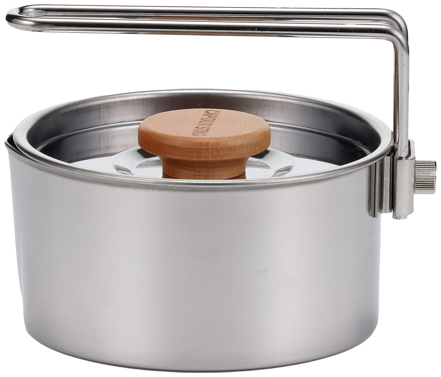 CAPTAIN STAG UH-4206 Camping Kettle Portable 730ml Stainless Steel Sauce Pan Boiling Water Coffee Tea Pot Outdoor Cookware Kitchenware