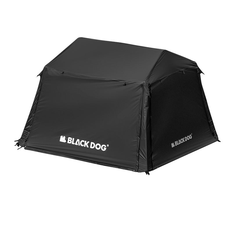 BLACKDOG STAR 5.9 Black Automatic Cabin Tent 1 Bedroom 4 Awning Canopy Halls Fast Build Tent For 3-4 Persons Large Up To 27m² Usable Area Vinyl Coated