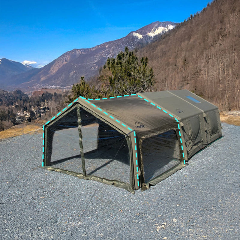 Coody Air Tarp Extension Add-on For AIR 10.0 13.6 17.2 Set Portable Multipurpose Large Space Living Room Expansion