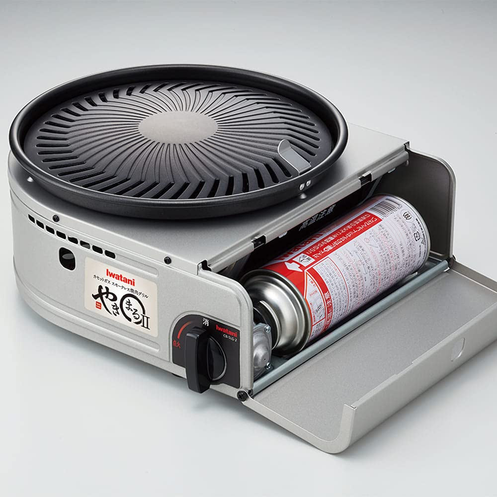 Iwatani YAKIMARU II Barbeque Stove Portable Lightweight Butane Canister Cassette Gas BBQ Grill Heat Resistance Aluminum Die Cast
