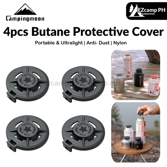 Campingmoon 4pcs Butane Protective Cover Portable Ultralight Standard Nozzle Type Canister Cap Pack Butane Fuel Gas Leakproof For 250g 220g 120g Can G-4