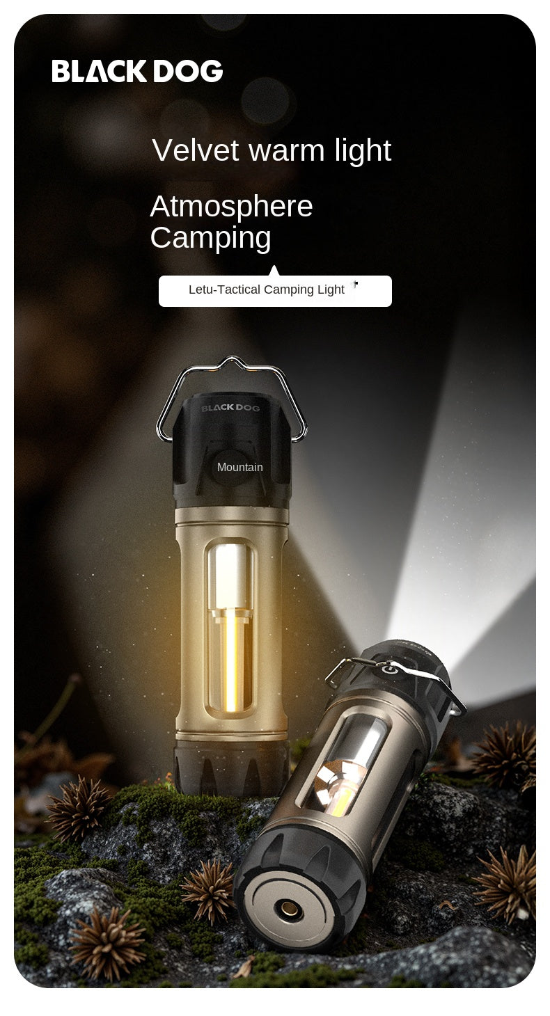 Blackdog LIGHTNING Tactical Camping Light Portable Ultralight Multifuctional Outdoor Tent Lamp Flashlight IP44 Waterproof LED USB Charging Magnetic Hanging Lantern Leitu