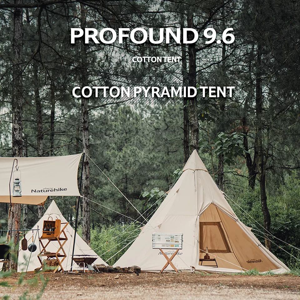 Naturehike コットンテント profound 9.6 Naturehike PROFOUND Series 9.6 Cotton Pyramid Camping Glamping