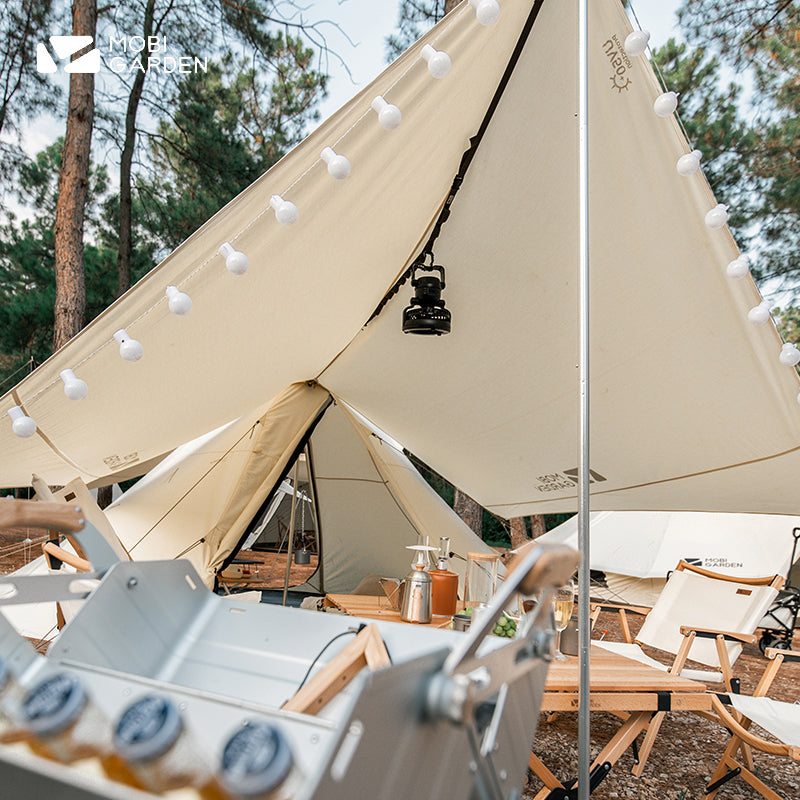 MOBI GARDEN 2m Multi-Function Hanging Rope Outdoor Adjustable Clothesline Lanyard Accesories Tool Windproof Cloth Storage Non-Slip Rope Extension Rope