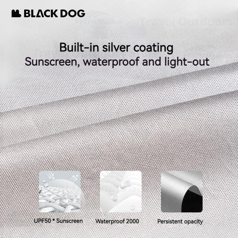BLACKDOG Outdoor Black Single Shower Changing Camping Tent Changing Mobile Toilet Bath Bathroom Waterproof Windproof