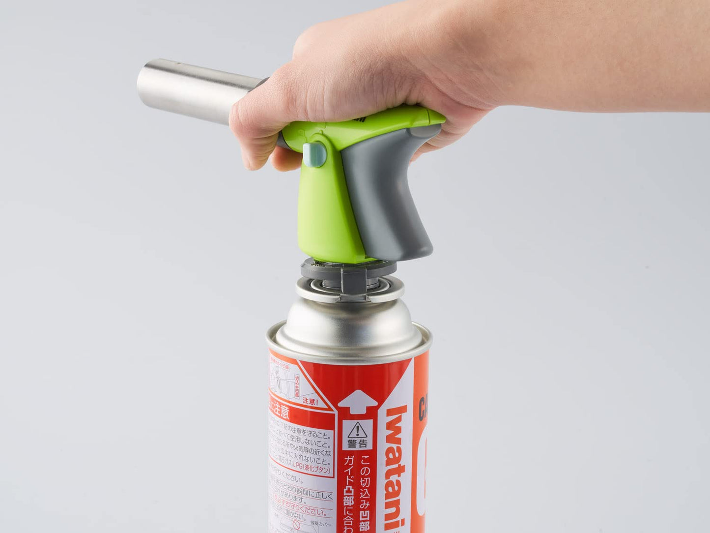 IWATANI CB-TC-CKGR Cooking Torch Pro Max Portable Lightweight Butane Gas Torch Burner Fire Gun Lighter Flamethrower Adjustable Flame