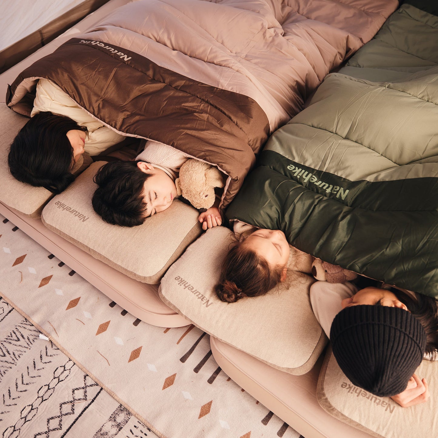 Naturehike YC300 Square Envelope Sleeping Pad Portable Lightweight Extra Wide Comfortable Widened Mattress Cotton Outdoor Camping