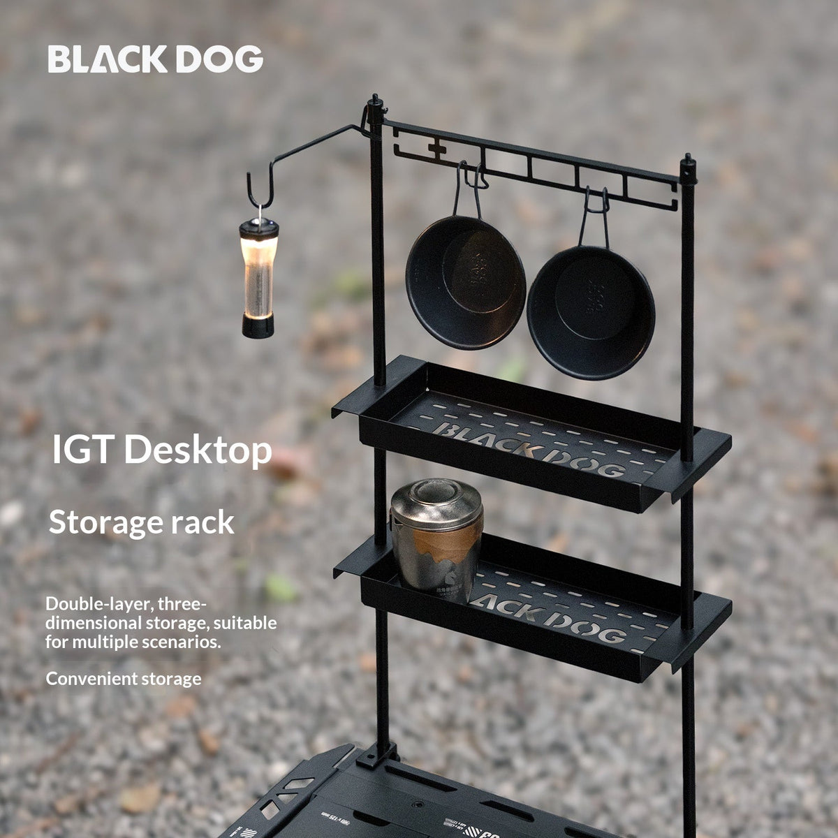 Blackdog Universal IGT Storage Rack Shelf Outdoor Camping Modular Table Add on Accessories