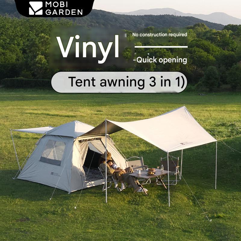 Mobi Garden Zero Motion 155 Automatic Tent Portable Lightweight 3-4 Persons Quick Open Tent Expandable Space Five Side Ventilation Outdoor Camping