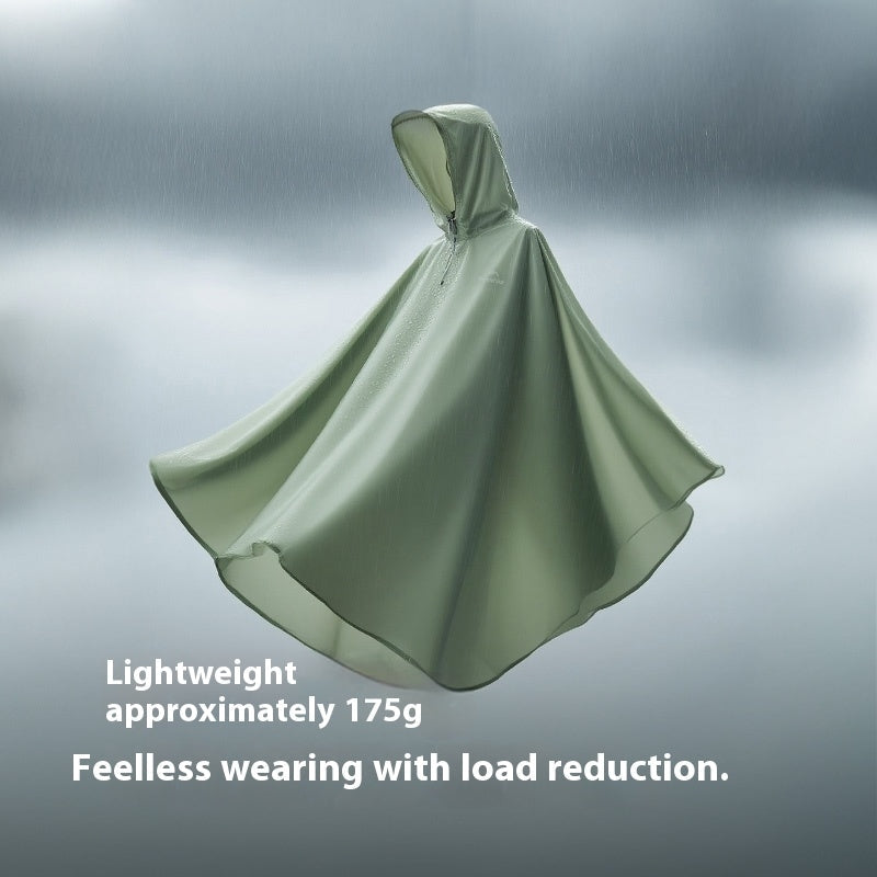 Naturehike Outdoor Poncho Raincoat Portable Lightweight Waterproof PU5000+ 20D Nylon One Piece Storage Tear Resistance Rainwear For Hiking Travel