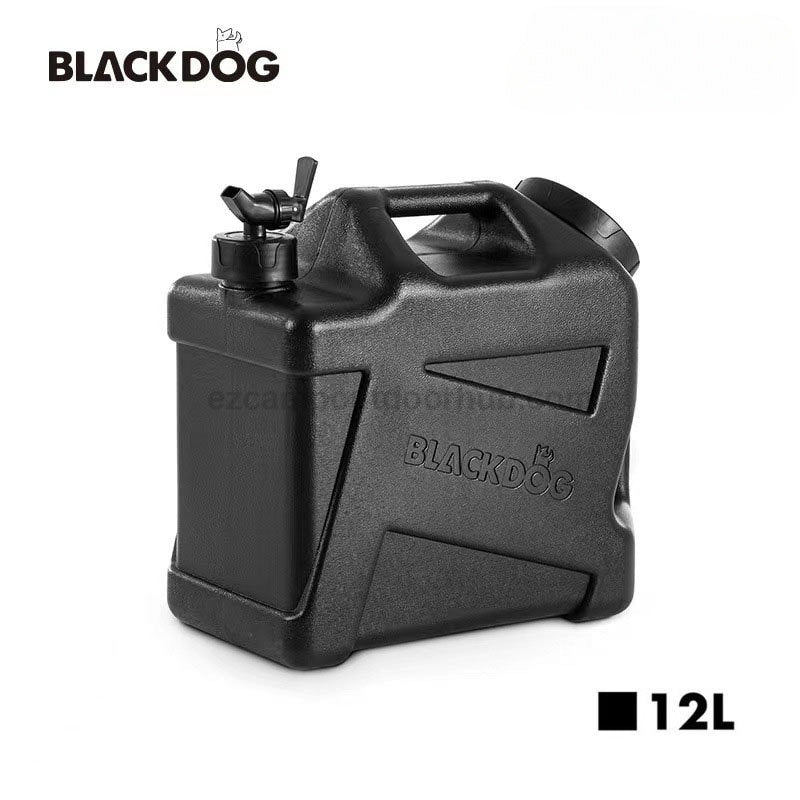 BLACKDOG 12L Plastic Water Container Portable Lightweight Food Grade Plastic Drinking Water Storage Bucket With Faucet Double Handle Design Outdoor Camping Handy Jug Tank