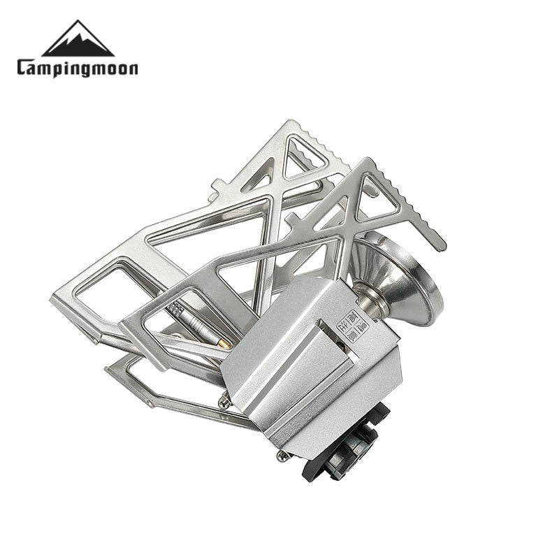 CAMPINGMOON XD-3 Mini Folding Butterfly Stove 3.3kw Firepower Butane Gas Camping Hiking Ultralight Foldable Portable Burner XD-3F XD-3-NE Rocket Stove