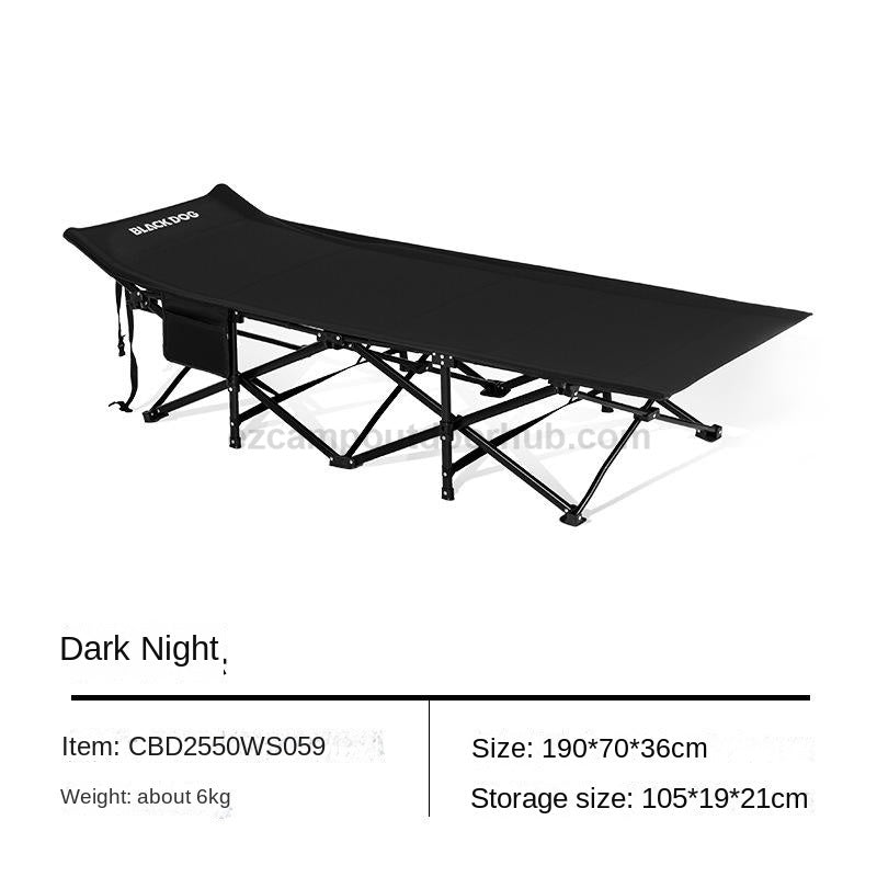 Blackdog DREAM BED Foldable Army Cot Portable Lightweight Folding 70cm Wide Bed Up to 220KG Max Load Comfortable Ventilation Outdoor Camping Home Use