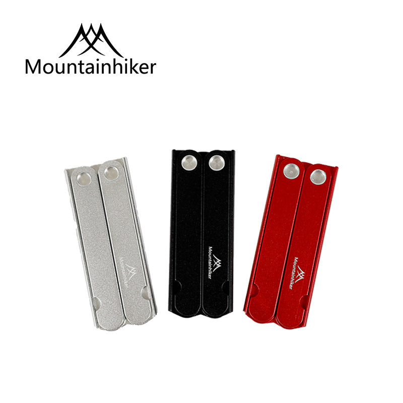 Mountainhiker Foldable Clothes Hanger Portable Ultralight Compact Folding Aluminum Alloy Indoor Outdoor Household Hanger Easy to Store Travel