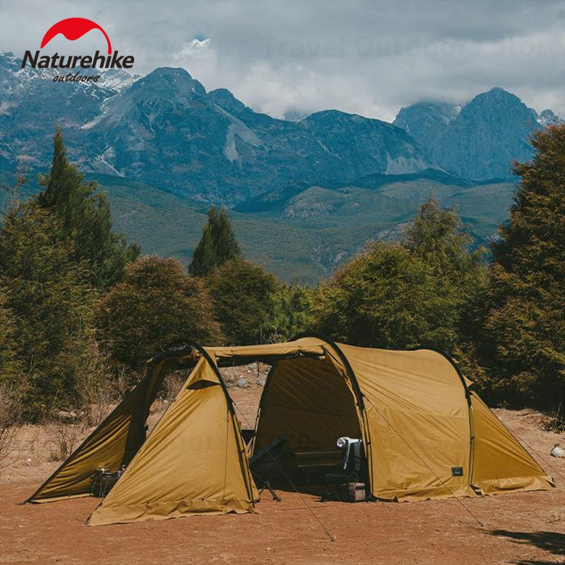 Naturehike CLOUD BOAT Series 3 Rods Ultralight Portable Version Tunnel Type Camping Tent Large 16m² f4 Person Waterproof Outdoor Cloud Vessel Light