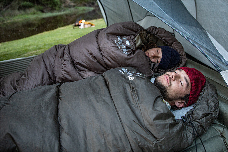 Naturehike U-Series Square Sleeping Bag Portable Ultralight Thickened Polyester Cotton Winter Envelope Sleeping Bags Outdoor Camping Waterproof