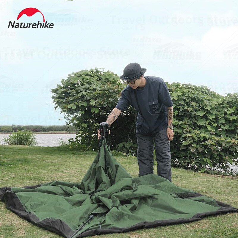 Naturehike Automatic Pop Up Camping Tent Fast Quick Build 3 and 4 Person Dome Style 210D Polyester Waterproof 3000mm Instant Auto Outdoor Shelter Nature Hike Original Heavy Duty