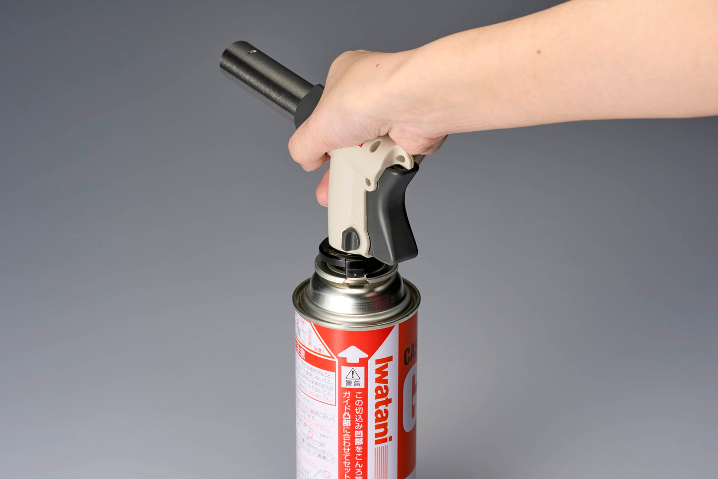 Iwatani CB-TC-CKWH Cooking Torch Burner Portable Lightweight Cassette Gas Grilling Master Butane Fire Gun Lighter Flamethrower Adjustable Flame