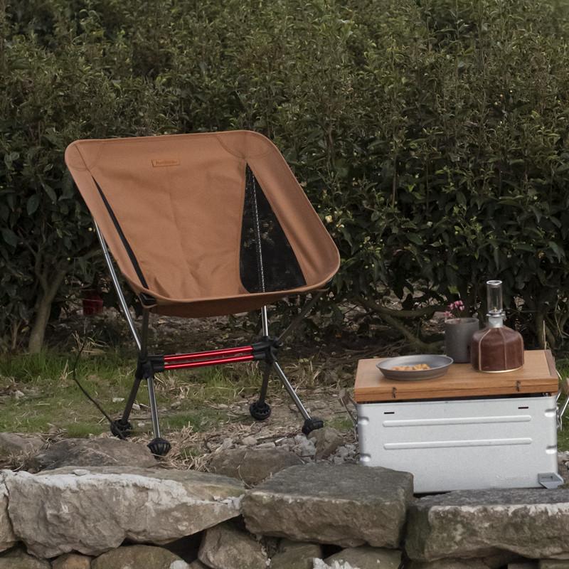 Naturehike YL08 S Size Portable Outdoor Camping Ultralight Folding Moon Chair 878g up to 120kg Max Load Aluminum Alloy 600D Oxford Cloth Hiking Travel