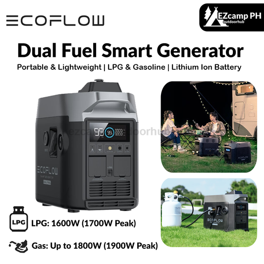 EcoFlow Dual Fuel Smart Generator Portable Lightweight Multifunctional Large Capacity Either LPG Or Gasoline Emergency Generator Backup Eco Flow