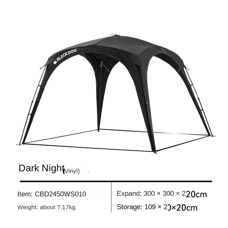 BLACKDOG DOME SKY Automatic Modular Multiple Setting Canopy Tent Unlimited Connection Bedroom Living Area Waterproof Outdoor Fast Build 4-12 Person Unicorn