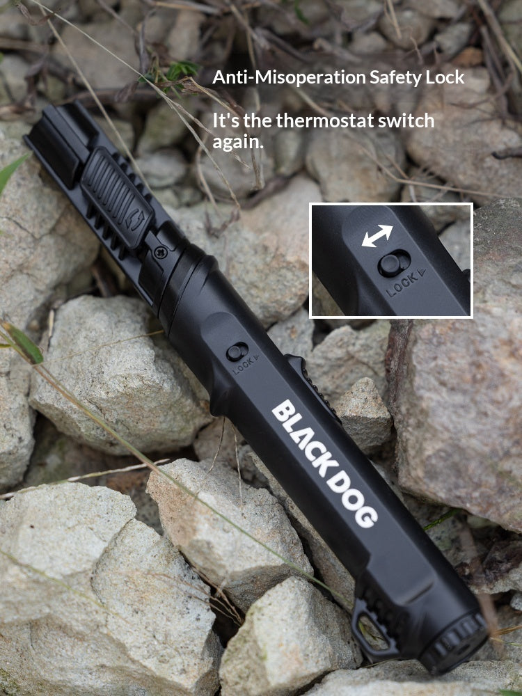 Blackdog BLAZE X Tactical Igniter Portable Lightweight Handheld Black Torch Lighter Blow Torch Gun Rotating Head Windproof Outdoor Camping