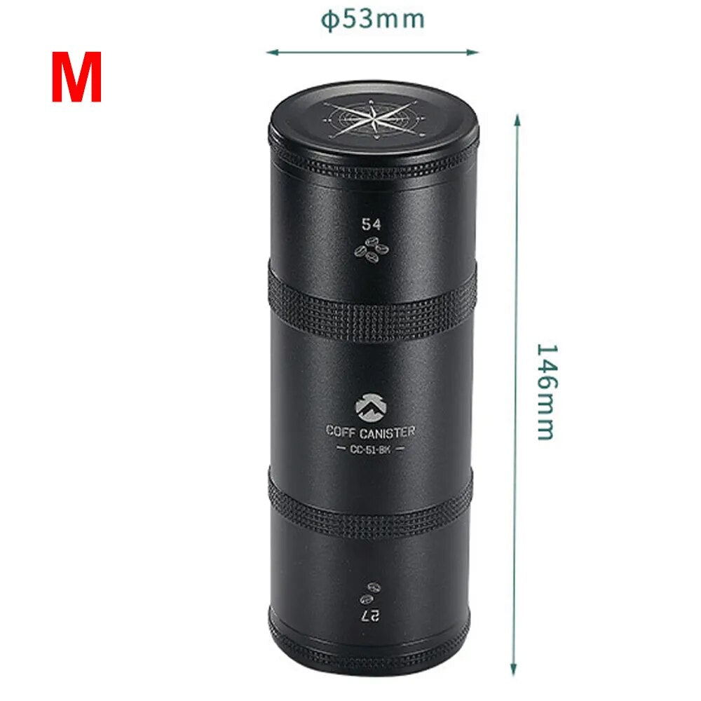 CAMPINGMOON CC-50 CC-51 Coffee Bean Storage Canister Portable Lightweight Multipurpose Moisture Proof Aluminum Alloy Tea Leaves Sealed Jar Container